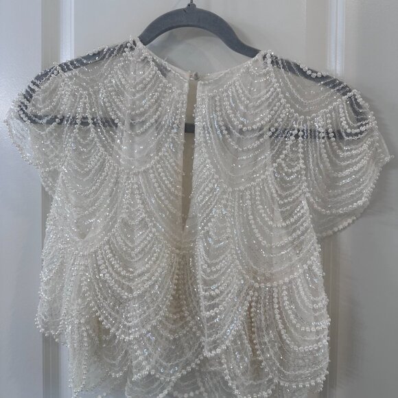 Catherine Deane Beaded Top, Size 6 - Picture 4 of 9